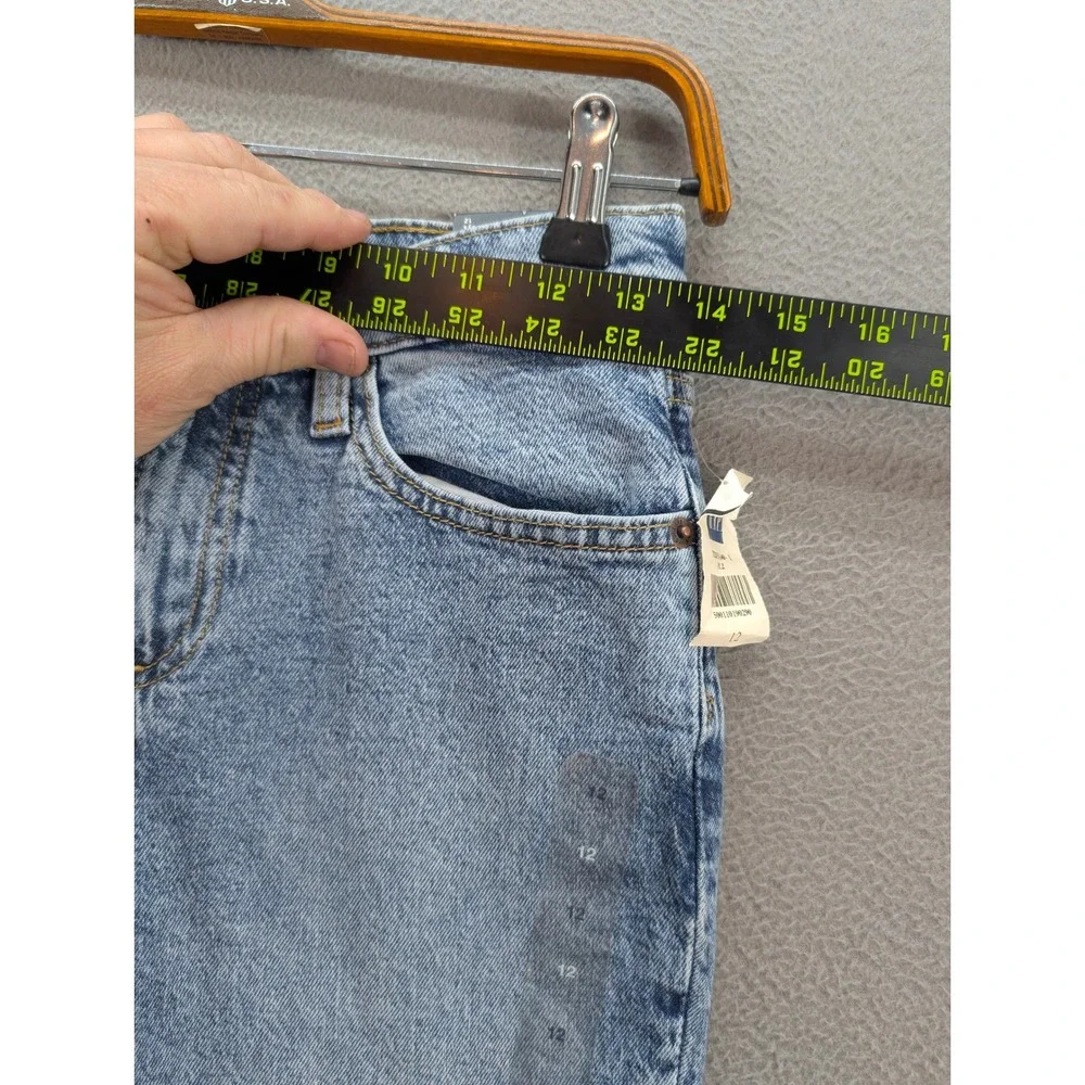 Gap Kids Boys Denim Jeans Blue Stretch Straight Taper Adjustable Waist Sz 12 NWT
